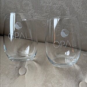 OPAL Stemless Wine Glass Set (2)